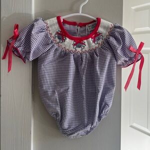 Baby girls smocked bubble | 3 months NWT